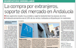 Observatorio Inmobiliario – La compra por extranjeros sigue siendo un soporte del mercado de vivienda en Andalucía