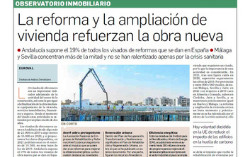 Observatorio Inmobiliario – La reforma y ampliación de vivienda refuerzan la obra nueva en Andalucía