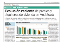 Observatorio Inmobiliario – Evolución reciente de precios y alquileres de vivienda en Andalucía